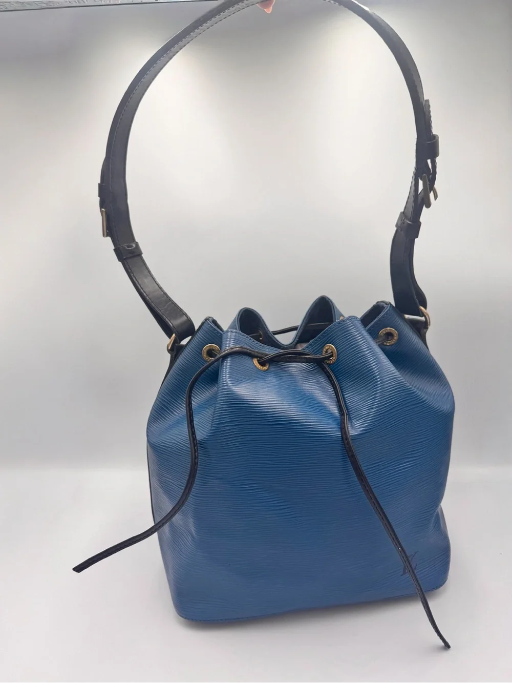Louis Vuitton Epi Noé PM Bucket Bag Toledo Blue | Authentic Vintage LV